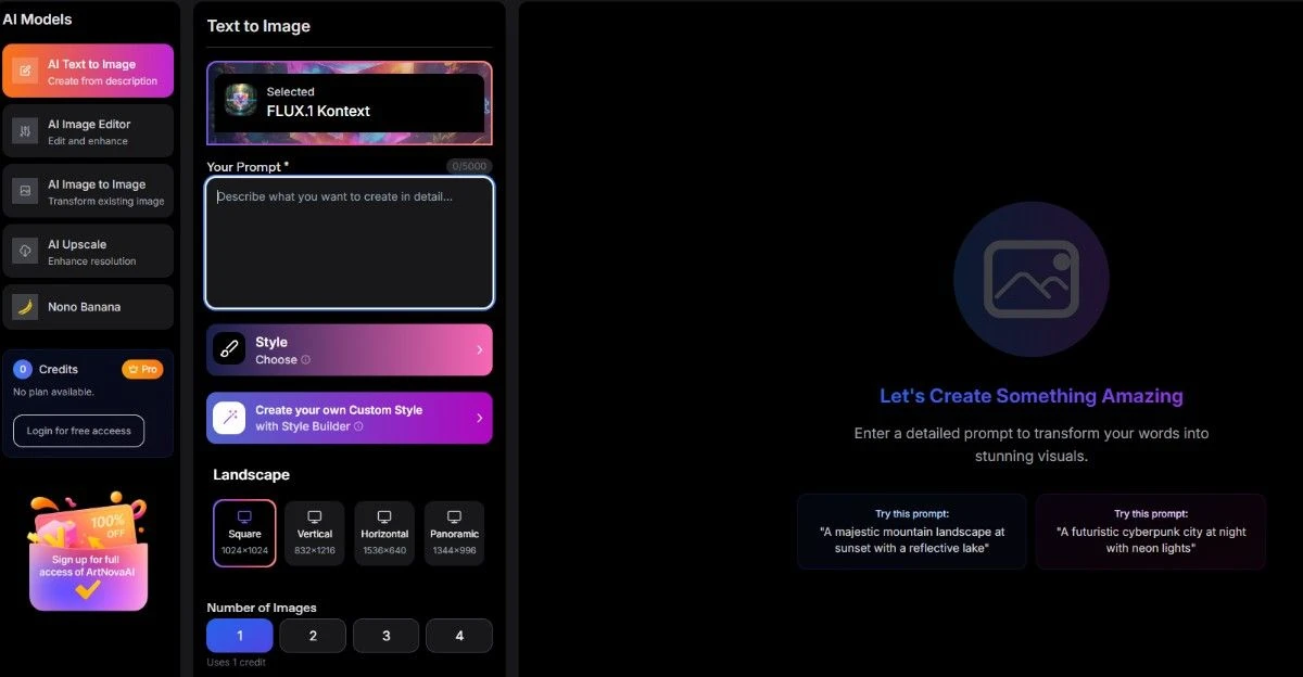 Select Style & Options