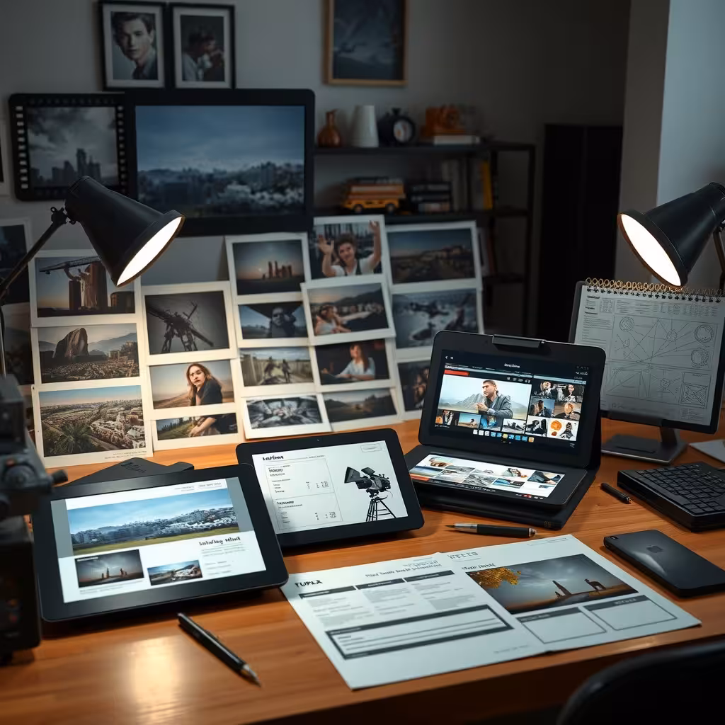 Generate full pre-production visual packages — mood boards, location references, lighting studies, and shot lists 