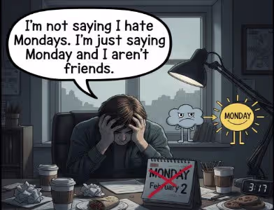 Customizable Monday quote template with bold design