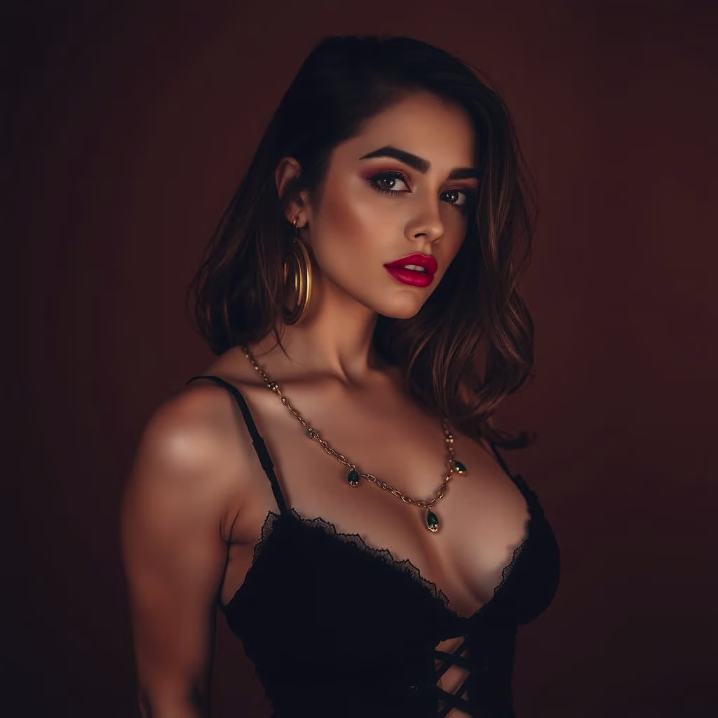 Cyberpunk style AI portrait