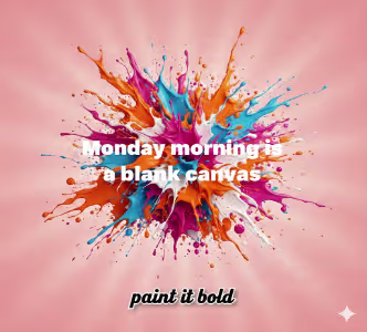 Monday quote design with coffee and motivation theme