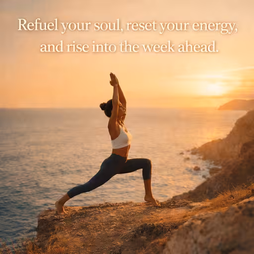 Sunday peaceful rest and reflection quote design