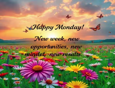 Monday quote template with modern typography